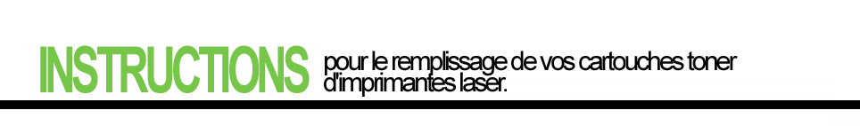 Brother TN1050 - Instructions pour la recharge toner Brother TN1050