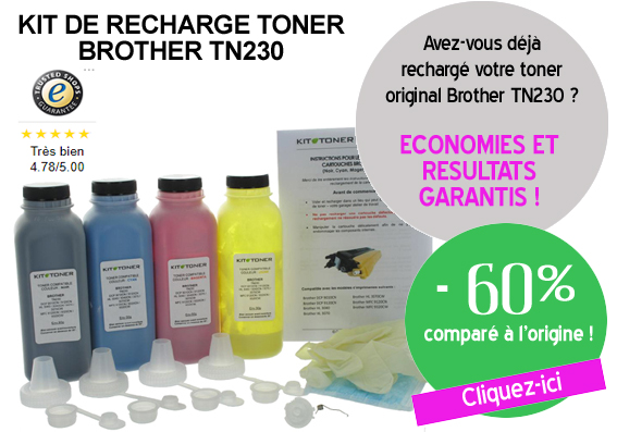 Brother TN230 - Remise à zéro du compteur cartouche