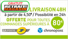 Livraison offerte à partir de 80 euros
