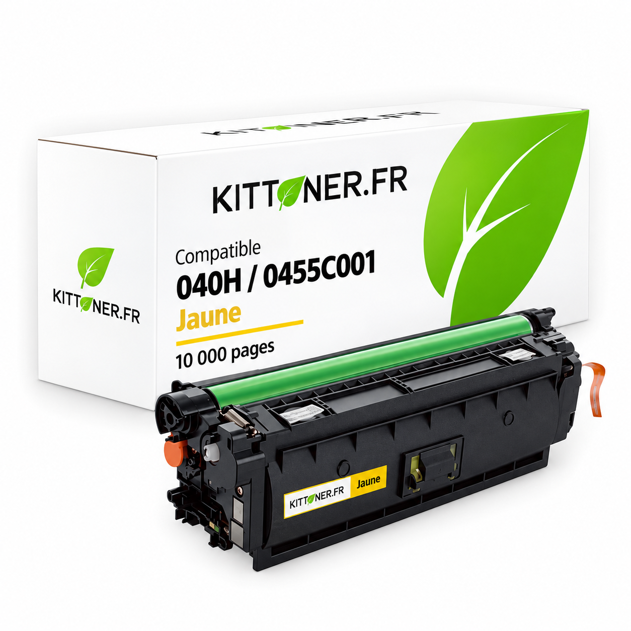 Canon 040H - Toner compatible jaune, 10 000 pages