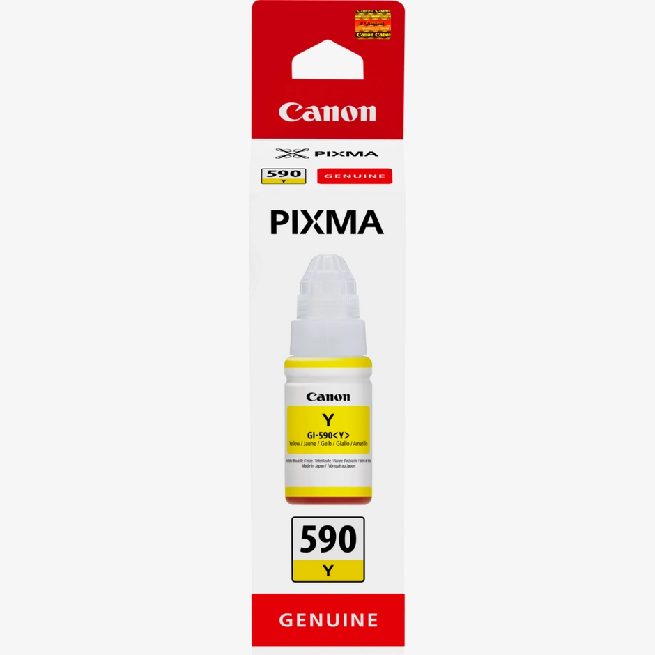 Canon GI-590Y - Bouteille d’encre jaune d’origine, 70 ml