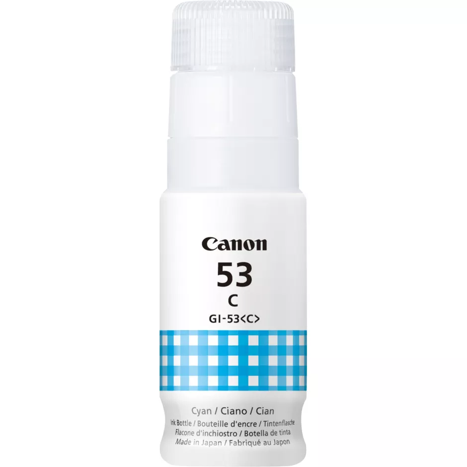 Canon GI-53C - Bouteille d’encre cyan d’origine, 60 ml