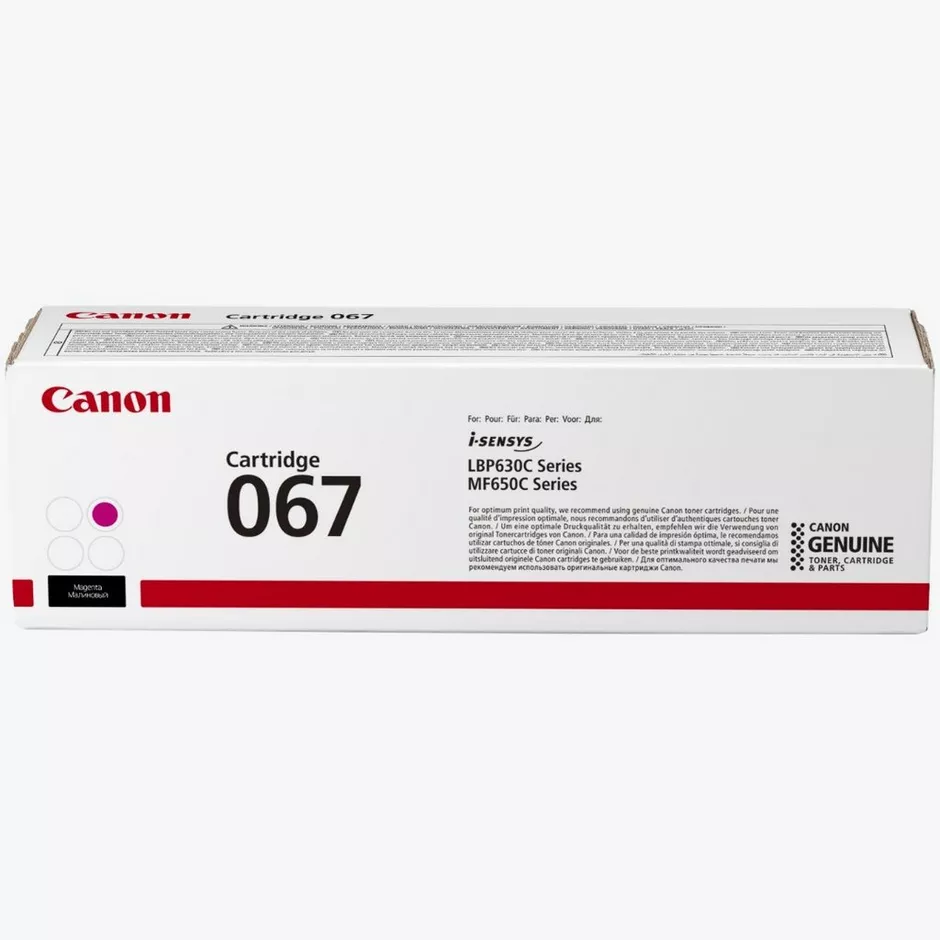Canon 067 - Cartouche de toner magenta originale, 1 250 pages