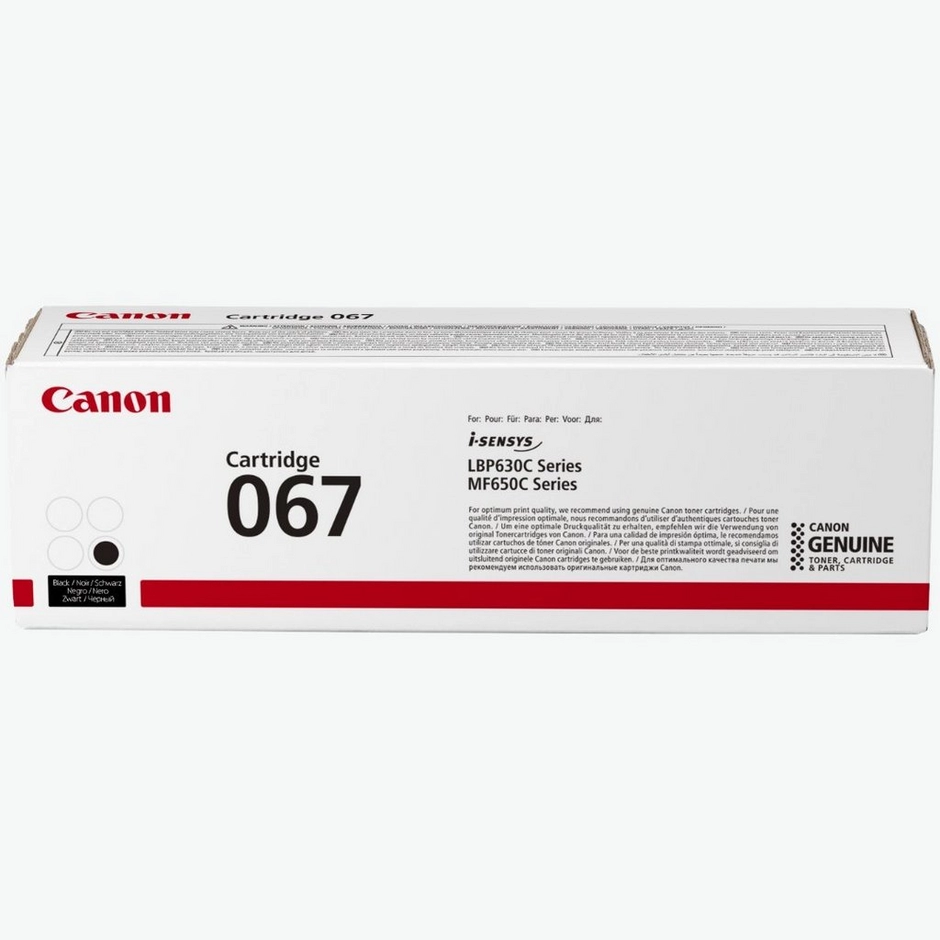 Canon 067 - Cartouche de toner noir originale, 1 350 pages