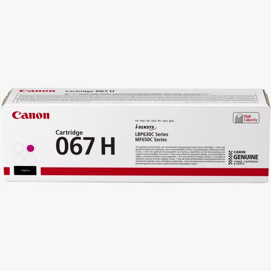 Boîte Canon 067H magenta d’origine - une cartouche de toner 5104C002