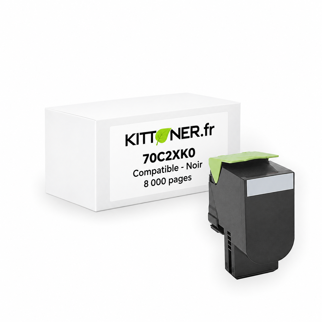 Lexmark 70C2XK0 - Toner compatible noir, 8 000 pages