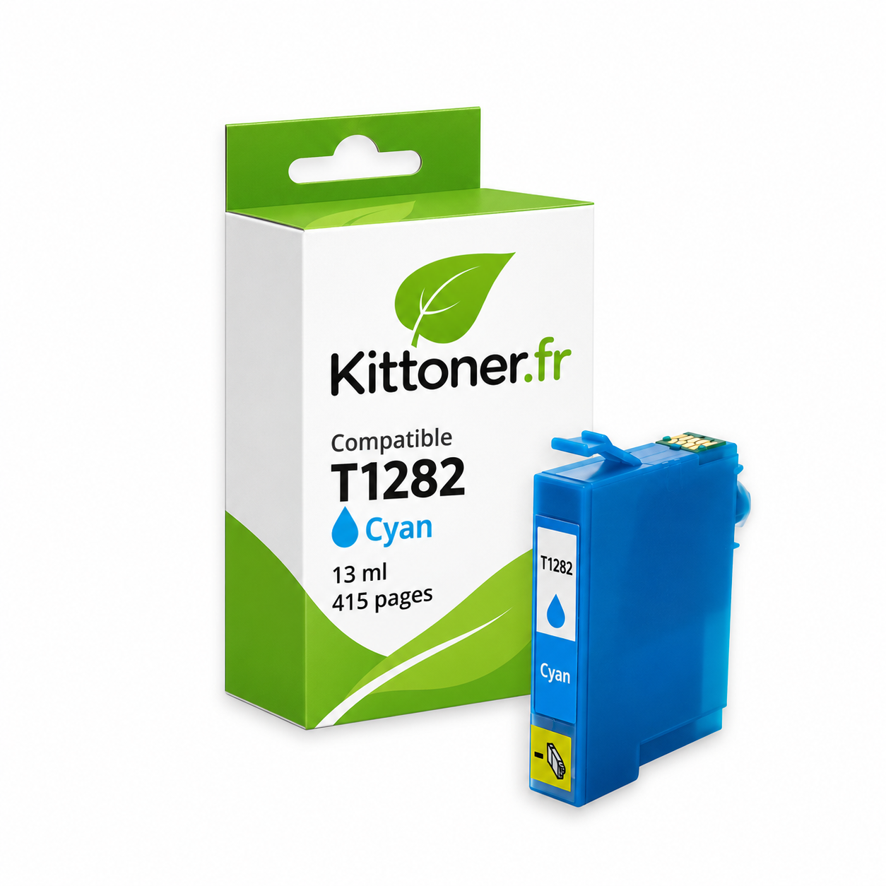 Epson T1282 - Cartouche compatible cyan, 13 ml, 415 pages