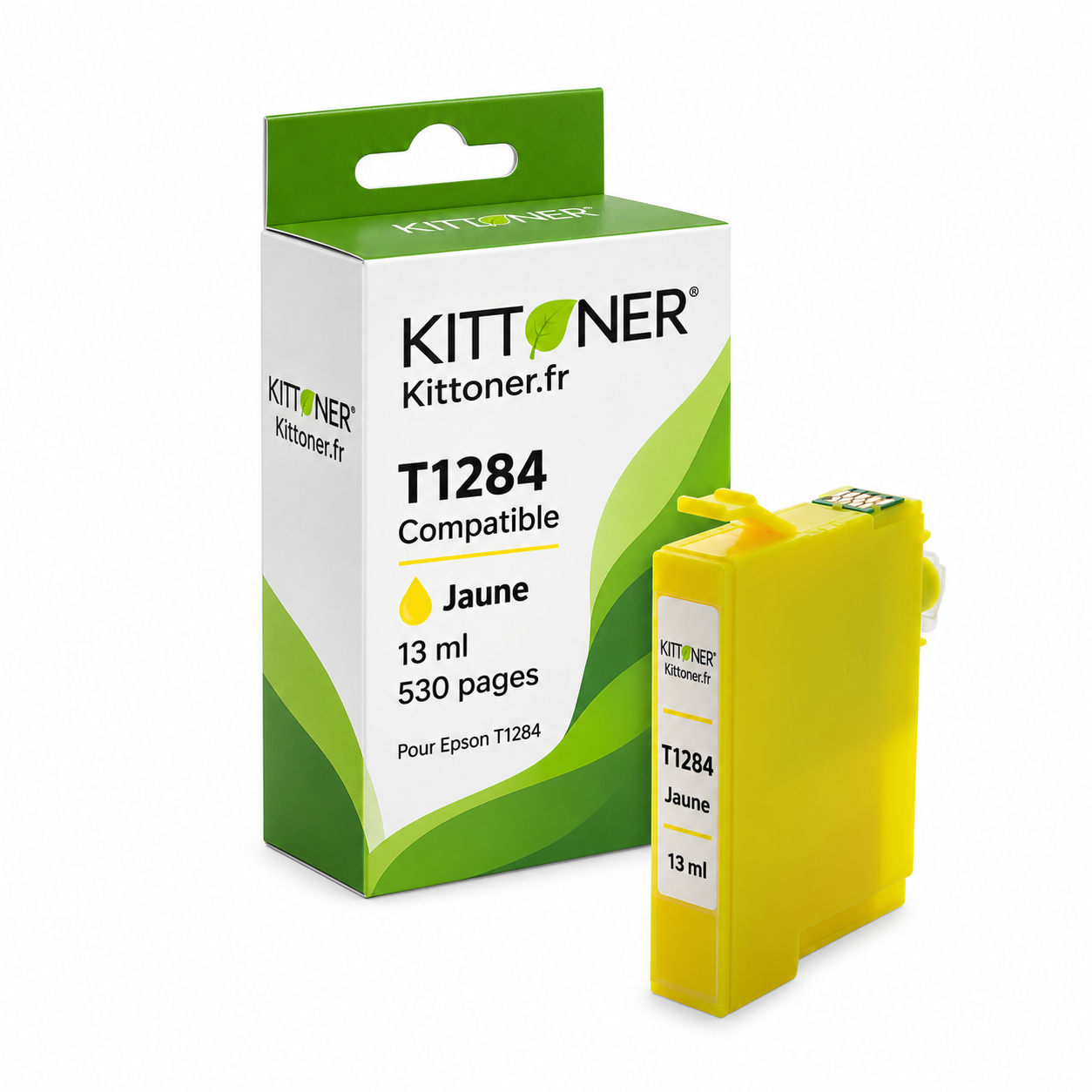 Epson T1284 - Cartouche compatible jaune, 13 ml, 530 pages