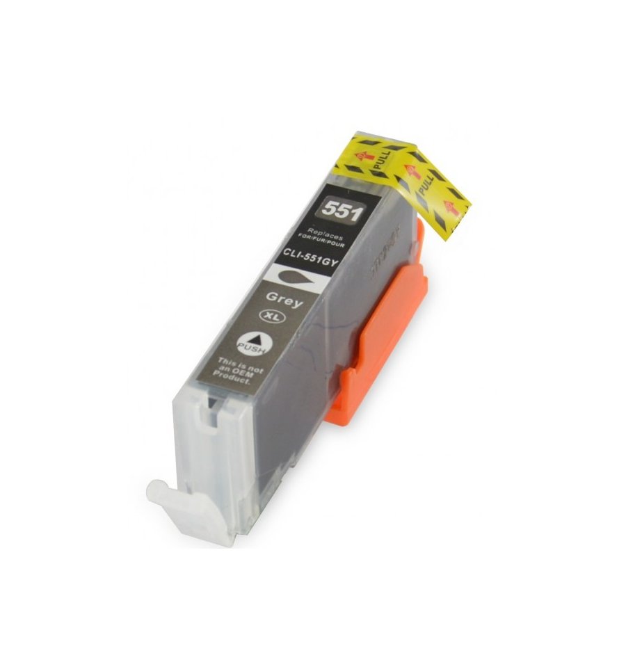 Canon CLI-551GY XL - Cartouche compatible grise, 15 ml