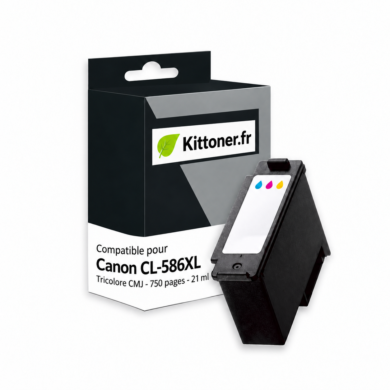 Canon CL-586XL - Cartouche compatible couleur, 21 ml, 750 pages