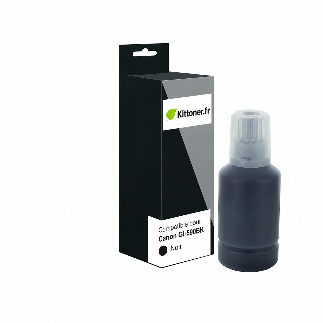 Canon GI-590BK - Bouteille d’encre noire compatible, 135 ml