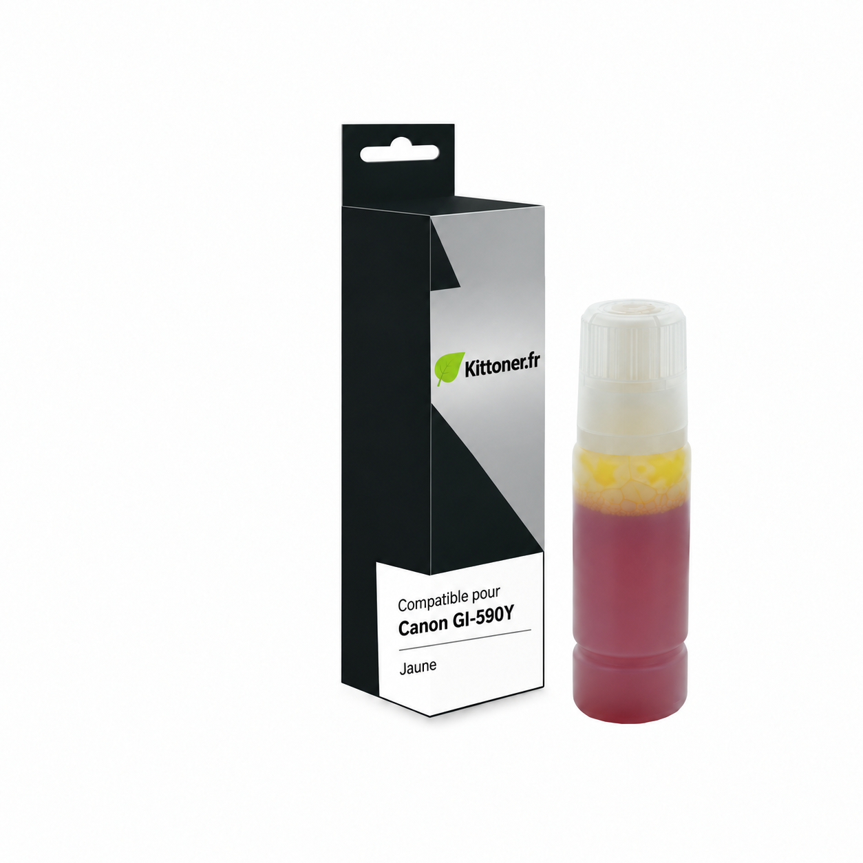 Canon GI-590Y - Bouteille d’encre jaune compatible, 70 ml