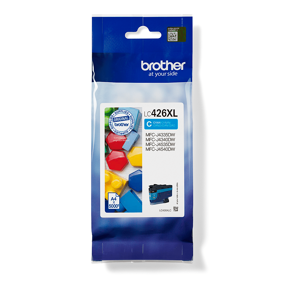 Brother LC426XLC - Cartouche d’encre cyan d’origine XL, 5 000 pages