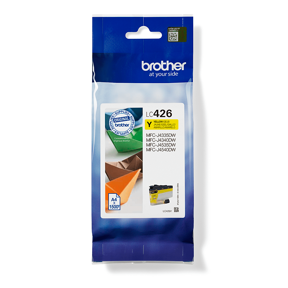 Brother LC426Y - Cartouche d’encre jaune d’origine, 1 500 pages