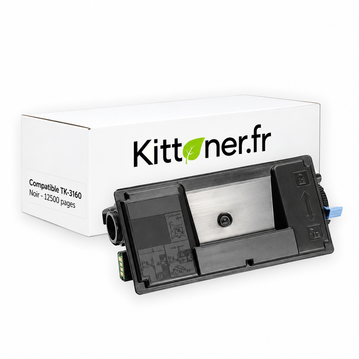 Kyocera TK-3160 - Toner compatible noir, 12500 pages
