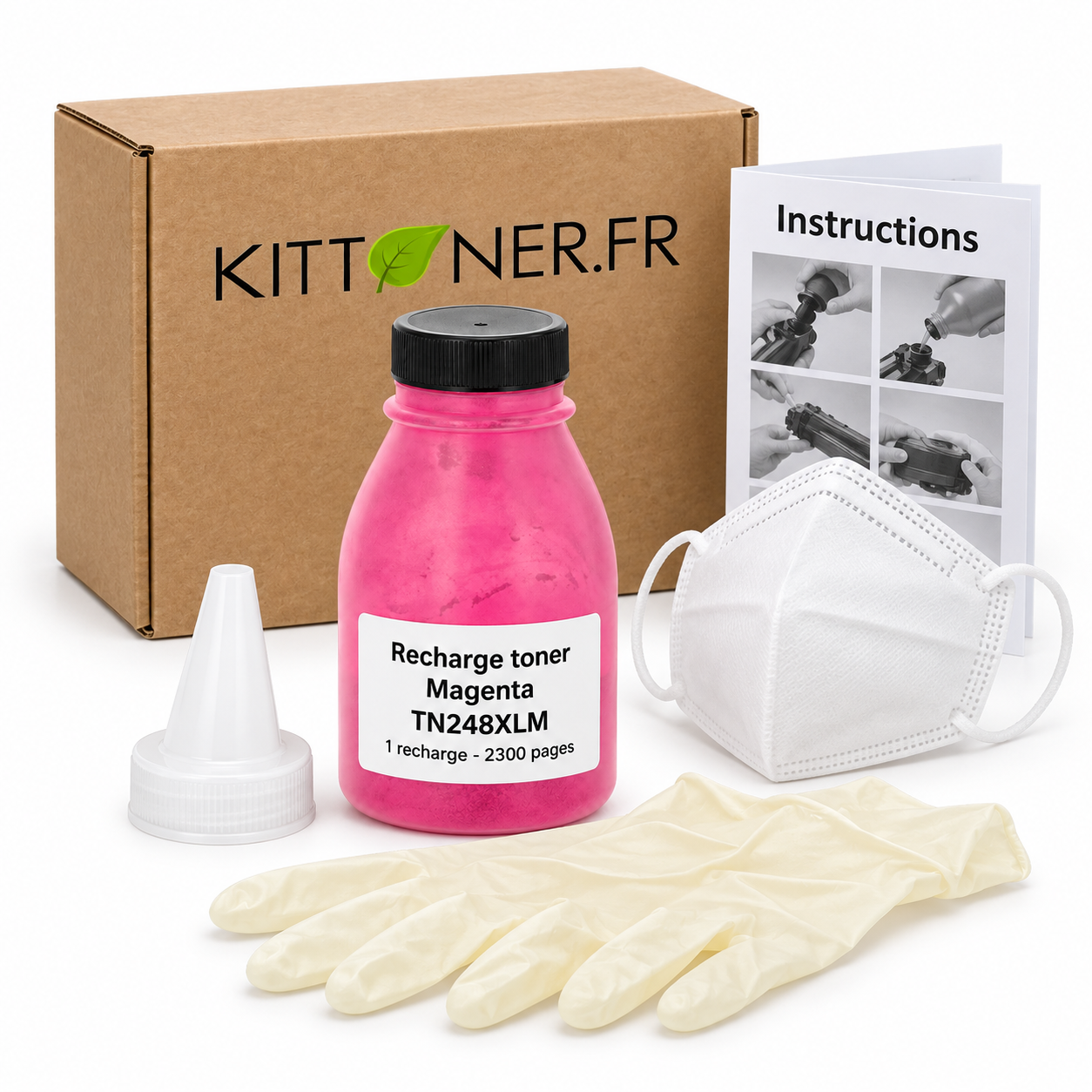 Brother TN248XLM - Kit recharge magenta, 2300 pages