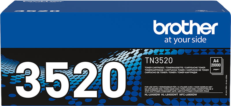 Brother TN3520 - Cartouche toner noire originale, 20000 pages