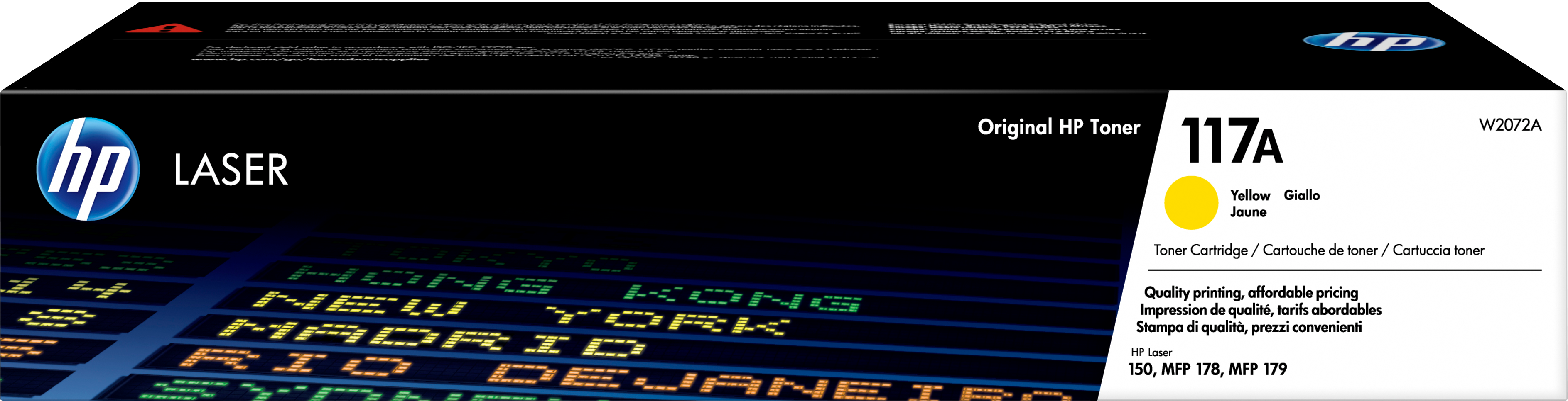 HP 117A W2072A - Toner jaune original, 700 pages