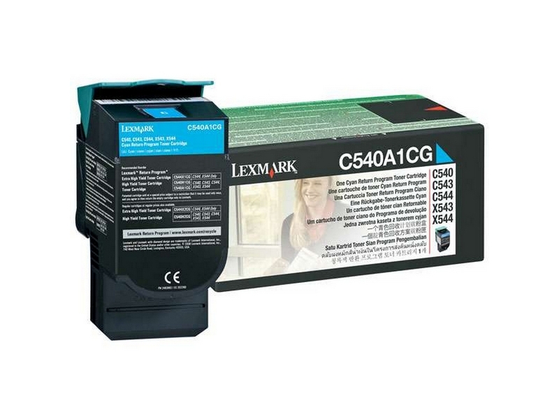 Lexmark 0C540A1CG - Cartouche toner cyan d'origine
