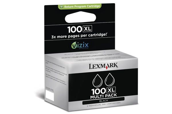 Lexmark 14N0848 - Pack de 2 cartouches d'encre noire de marque