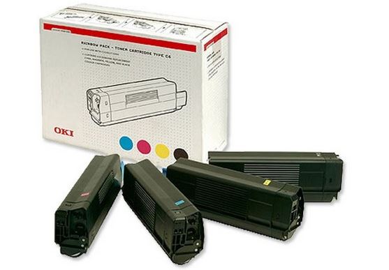 Oki 42403002 - Pack de 4 toners d'origine 4 couleurs