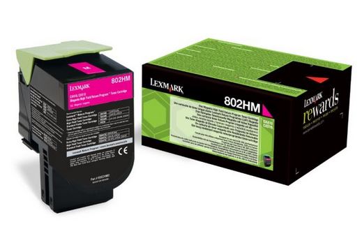 Lexmark 80C2HM0 - Cartouche de toner magenta de marque