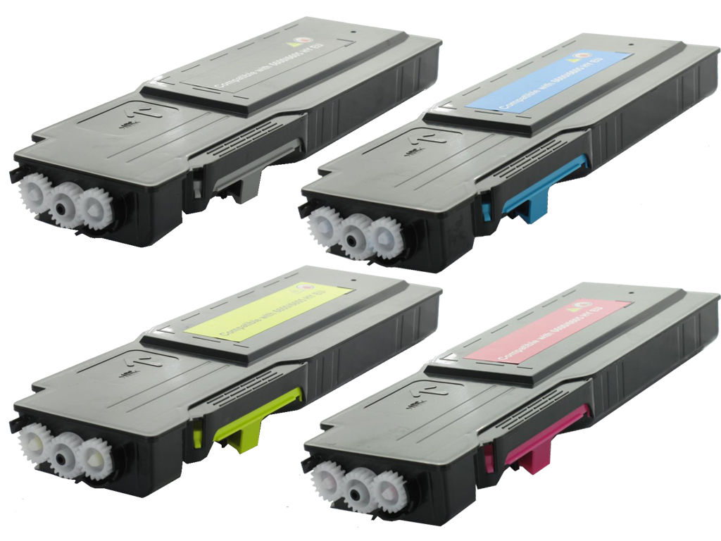 Dell 593BBBT, 593BBBS, 593BBBU, 593BBBR - Pack de 4 toners compatibles 4 couleurs