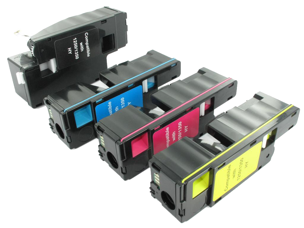 Dell 59311021, 59311019, 59311018, 59311140 - Pack de 4 toners compatibles (Noir, Cyan, Magenta, Jaune)