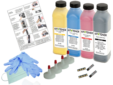 Dell 59310494 , 59310496 , 59310495 , 59310493 - Kit de recharge toner compatible 4 Couleurs