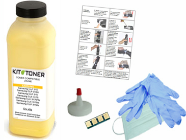 Dell 59310496 - Kit de recharge toner compatible jaune D939K