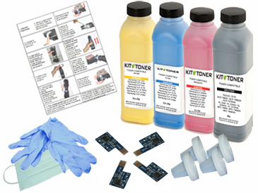 Dell 59310258 , 59310261, 59310260, 59310259 - Kit de recharge toner compatible 4 couleurs