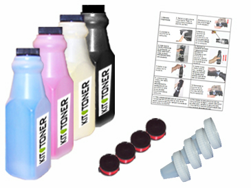 Dell 59310067 , 59310062, 59310063 , 59310061 - Kit de recharge toner compatible 4 couleurs