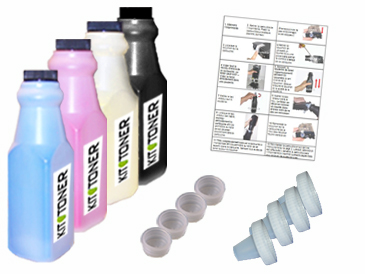 Konica 1710517008, 1710517006, 1710517007, 1710517005 - Kit de recharge toner compatible 4 couleurs