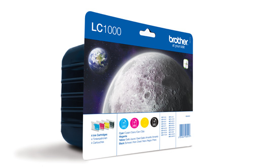 Brother LC1000VALBP - Pack de 4 cartouches d'encre d'origine LC1000VALBP