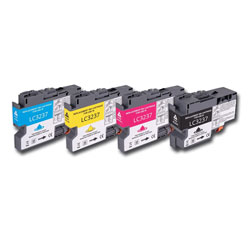 BROTHER LC3237 - Pack de 4 cartouches d'encre compatibles BROTHER LC3237