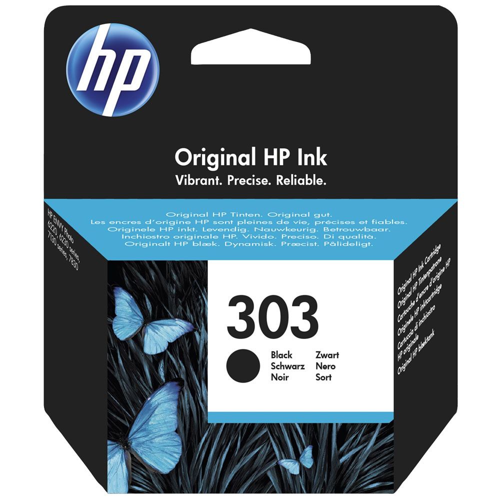 HP T6N02AE - Cartouche d'encre noire de marque HP 303