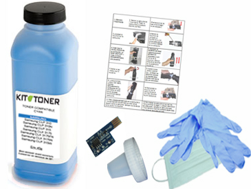 OKI 46471103 - Kit de recharge toner compatible cyan