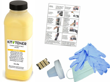 Oki 46490605 - Kit de recharge toner compatible jaune