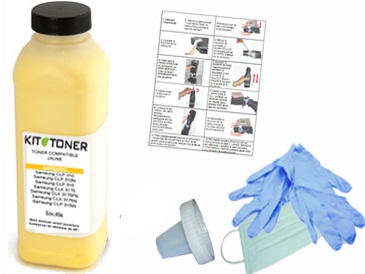 HP W2412A - Kit de recharge toner compatible Jaune