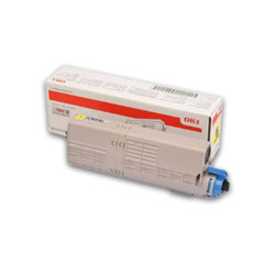 Oki 46490605 - Cartouche de toner jaune d'origine