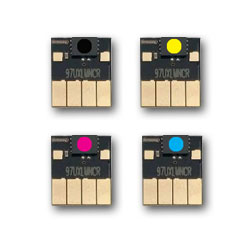 HP913A - Puces compatibles couleurs et noire