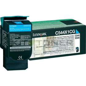 Lexmark 0C544X1CG - Cartouche toner cyan d'origine xxl