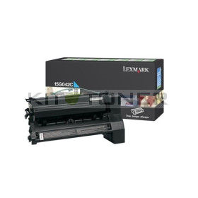 Lexmark 15G042C - Cartouche de toner cyan de marque