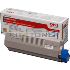 Oki 43872307 - Cartouche de toner cyan d'origine