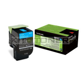 Lexmark 80C20C0 - Cartouche de toner cyan originale