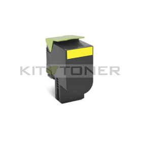 Lexmark 80C2HY0 - Cartouche de toner jaune de marque