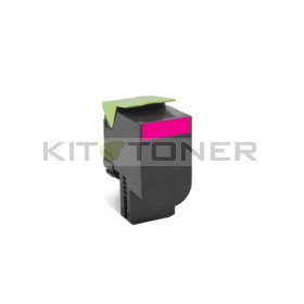 Lexmark 80C2SM0 - Toner magenta de marque