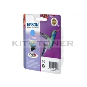 Epson C13T08024011 - Cartouche d'encre Epson Claria cyan T0802