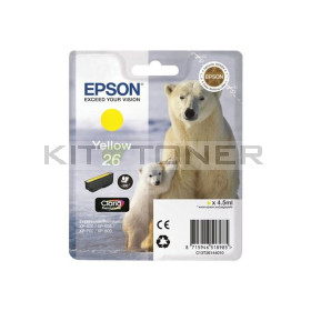 Epson C13T26144010 - Cartouche d'encre jaune d'origine T2614