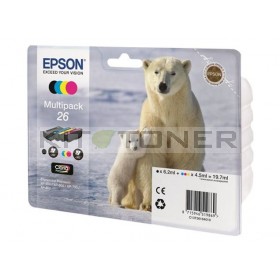 Epson C13T26164010 - Pack de 4 cartouches encre Epson 26